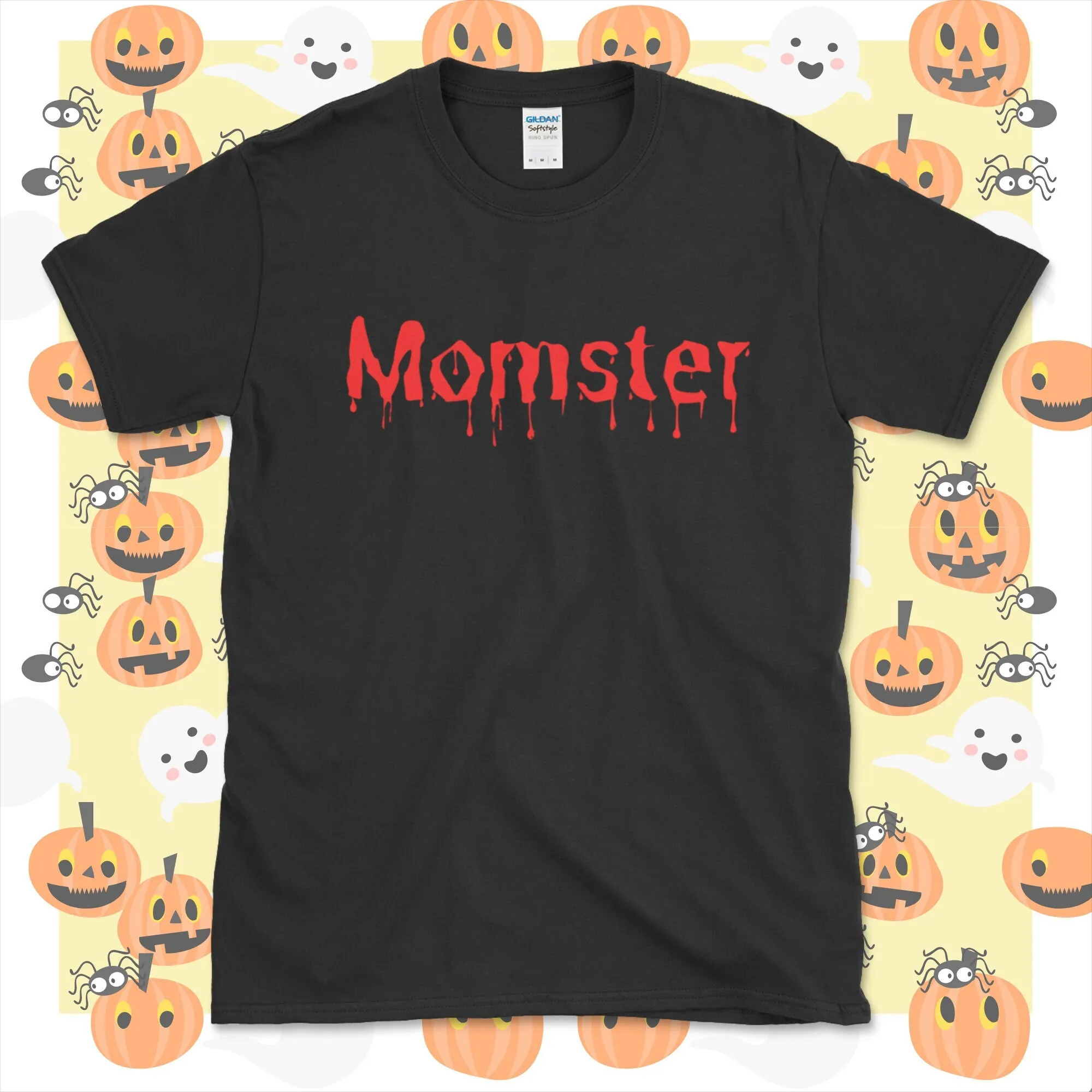 Women'S Halloween T Shirt Monster Momster Top For Mom Mum 2021 Women Adult Costume