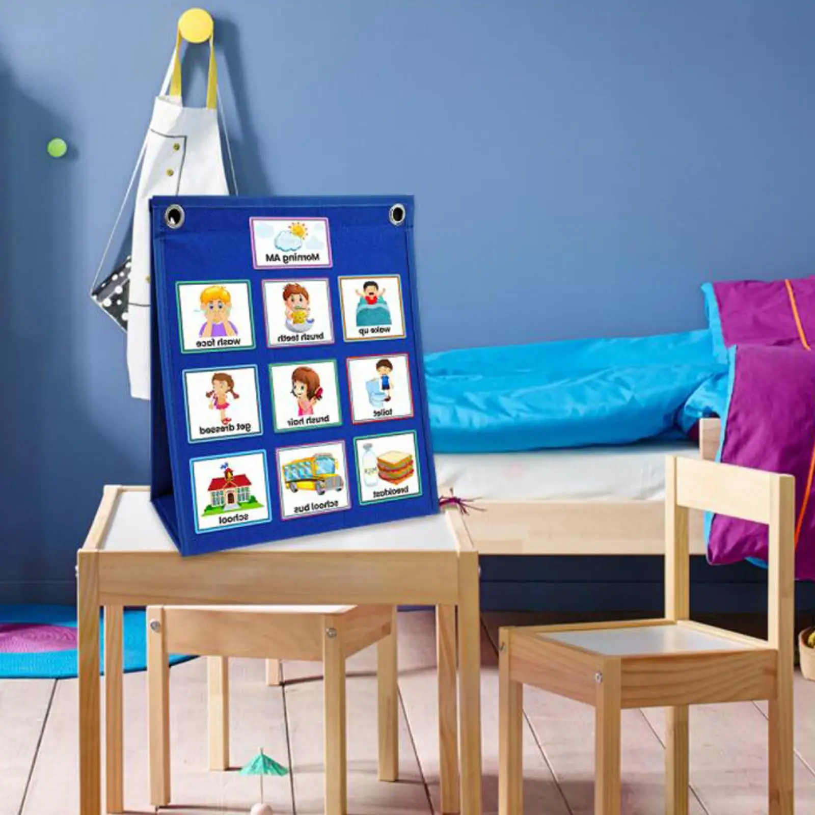 

Visual Schedule for Kids with 72 Pieces Dot Routine Cards for The