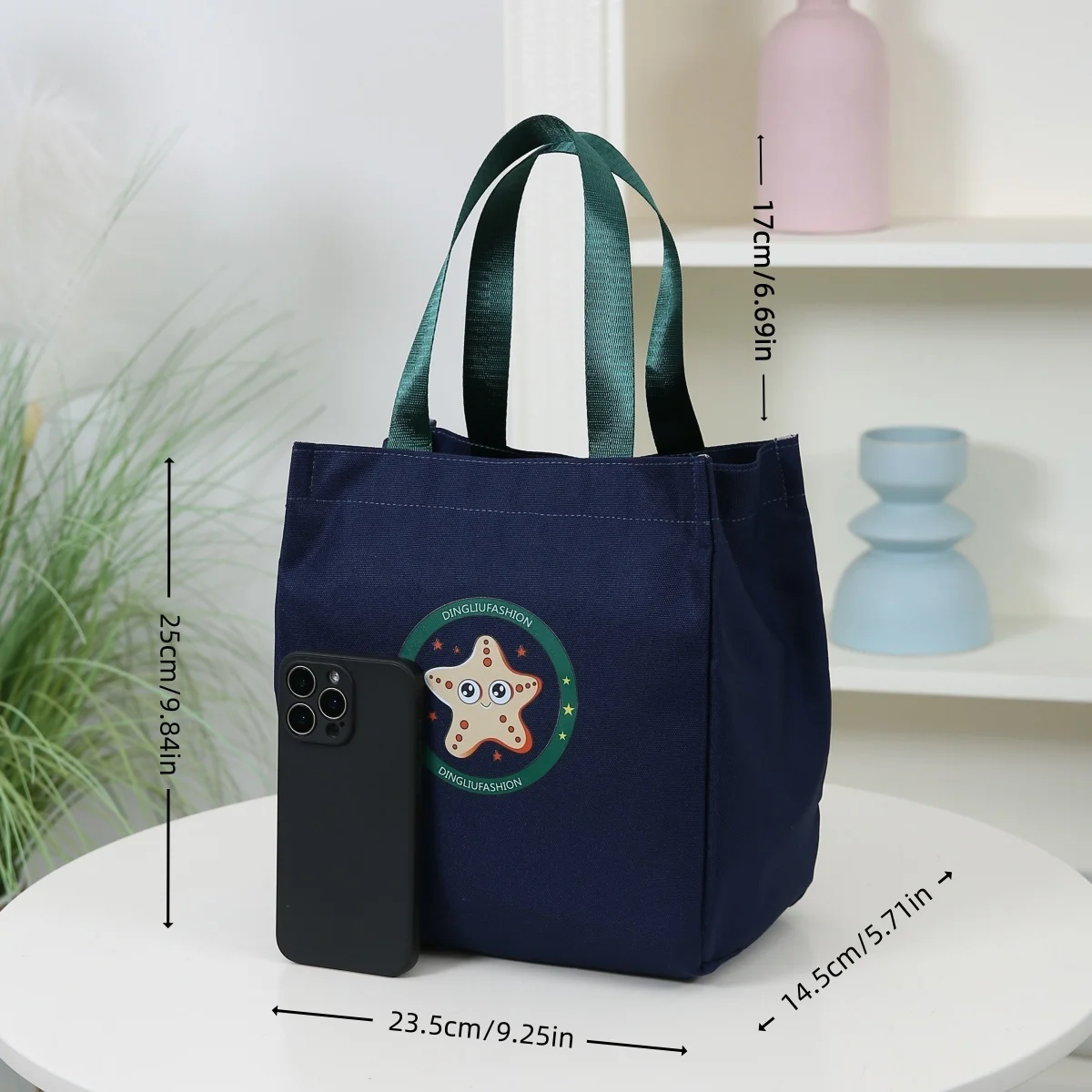 حقيبة حمل جديدة من قماش أكسفورد، حقيبة غداء محمولة وخفيفة الوزن، حقيبة تخزين الطعام، مناسبة للعمل والنزهات والاستخدام اليومي #4