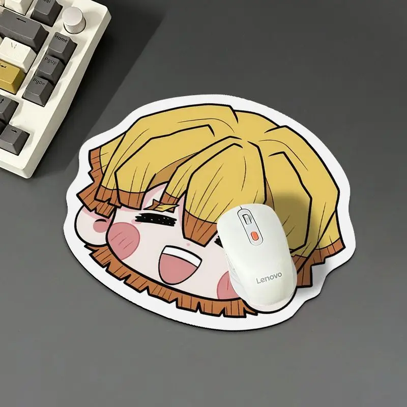 Tapis de souris périphérique Demon Slayer Agatsuma Zenitsu, boue de diatomée épaisse, décoration de bureau, figurine Ins, dessin animé, offre spéciale