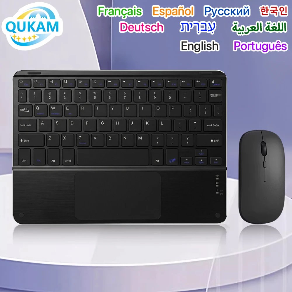 2026 New Multi-Touch Wireless Keyboard Mouse For Android iOS Windows Bluetooth Keyboard For iPad Xiaomi Samsung Tablet Phone