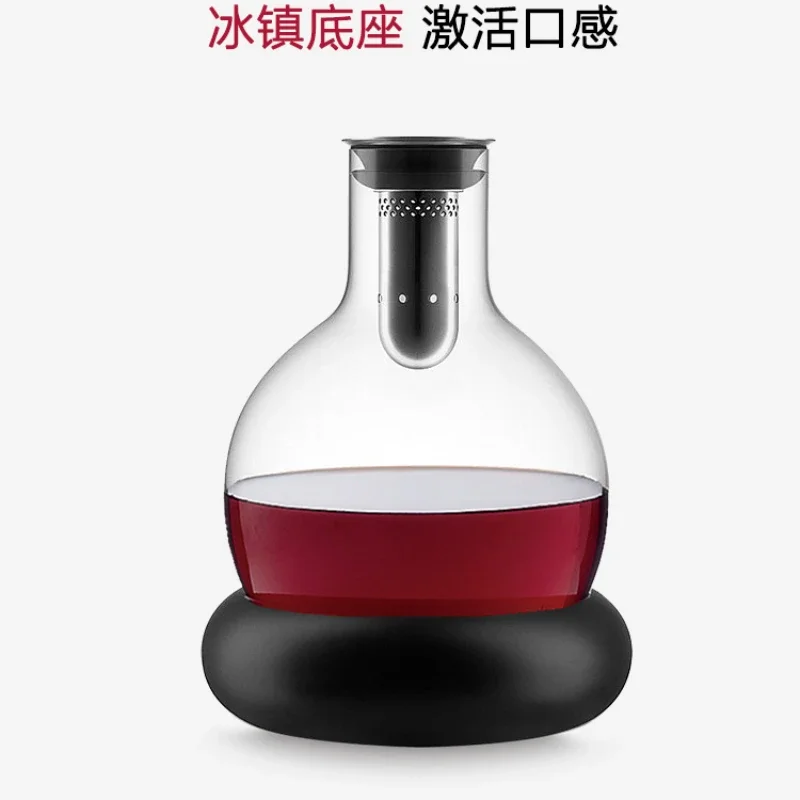 Creative icewine dispenser, high-end European style personalized crystal glass, fast wine Decanter pot, household luxury