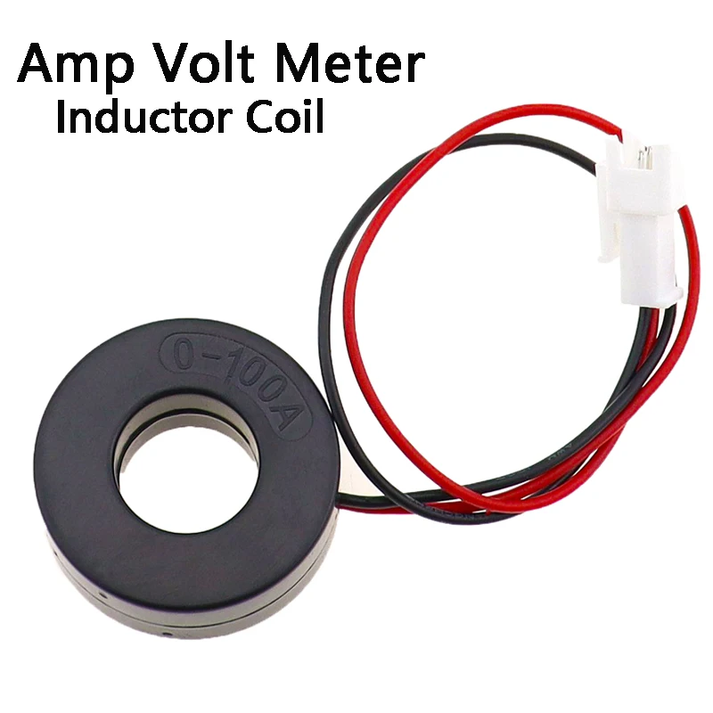 Digital LED Volt Amp HZ AC Ammeter Voltmeter Current Frequency Voltage Indicator Meter Tester Signal Lights 60-500V 100A 20-75Hz
