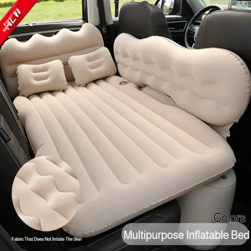 

Car rear seat folding bed inflatable mattress travel bed car inflatable bed flocked car sleeping pad