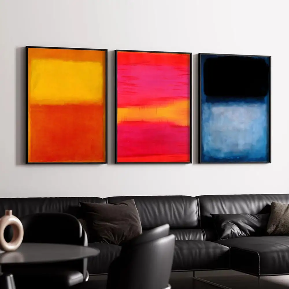 M-Mark Rothko Abstract Art Poster HD Art Mural Waterproof Wall Decor Durable DIY Home Decoration for Living Room Bedroom