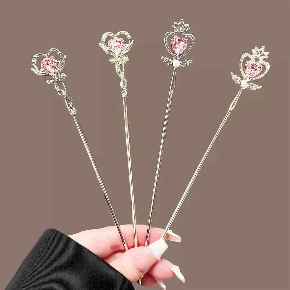 Antike Haarnadeln im neuen chinesischen Stil, schlichte moderne Haarnadeln, Blumen-Haarspangen im Damen-Stil, Zauberstab-Haarnadeln, Haar-Accessoire