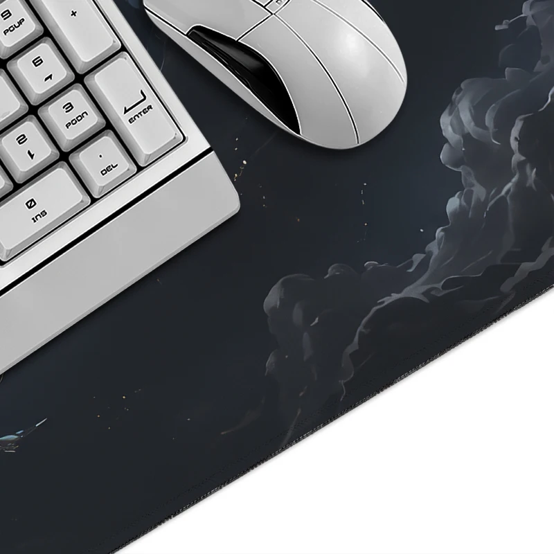 Mouse Pad Gaming Cosmic Lightning Storm printon demand HD Computer Large Mousepad XXL Desk Mats Non-Slip Soft Office Mouse Mats