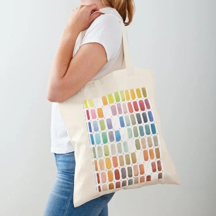 

Watercolour Paint Colour Chart Tote Bag tote bag woman cute pouch bag shopping cart bags Women's bags