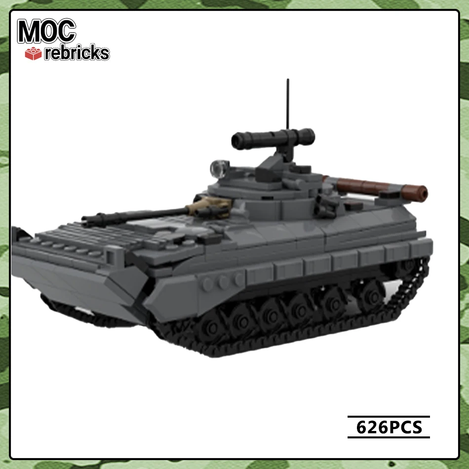 

WW2 Military Vehicle Series BMP 2 Tank MOC Building Block DIY Model Puzzle Originality Education Collection Experts Brick Toys