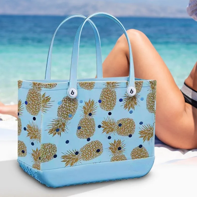 

L/XL Beach Bogg Bags Waterproof Summer Sea Travel Extra Large Rubber Women Tote Handbags Women's Shopping Bogg Beach Bags Gift