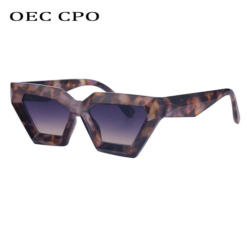 

OEC CPO Cool Punk Square Sunglasses Women Men Vintage Steampunk Small Frame Cat eye Sun Glasses Fashion Shades UV400 Eyewear