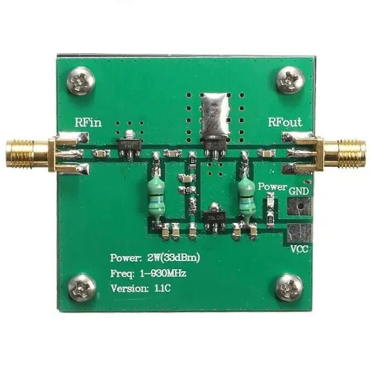 1-930MHz 2W RF Broadband Power Amplifier Module for Radio Transmission FM HF VHF,Broadband RF Low Power Amplifier