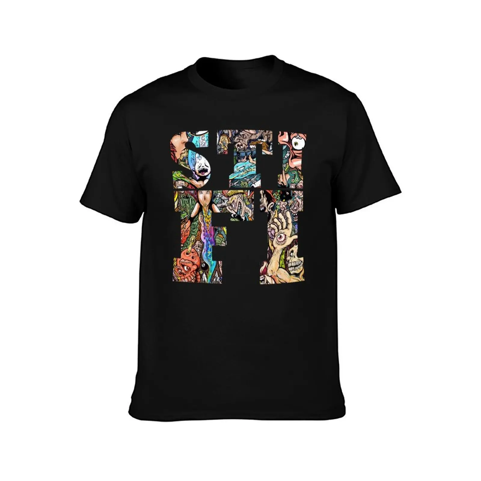 Sticky Fingers T-Shirt, Summer Casual Cotton Tee, Oversized Streetwear Tops, Vintage Graphic Print, Loose Fit Short Sleeve
