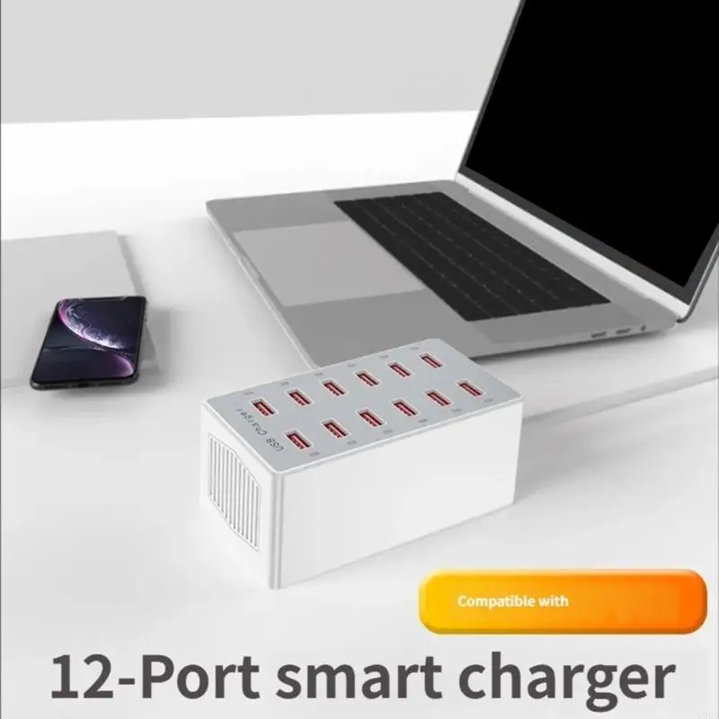  High Powered 60W USB Charging Block 12 Port Compacts For Multiple Devices
