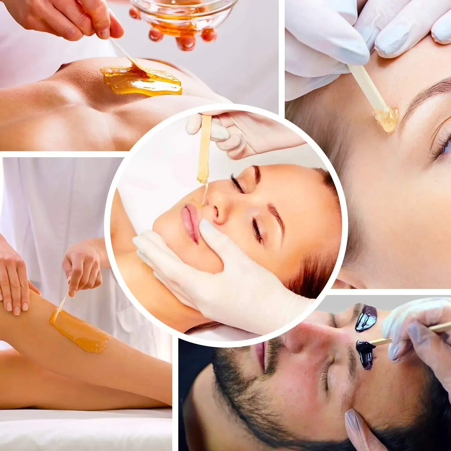 Beauty Hair Removal Wax Stick Professional Waxing Care Tool Wax Mixing Spatula Wooden Sheet for Salon Spa - view 5