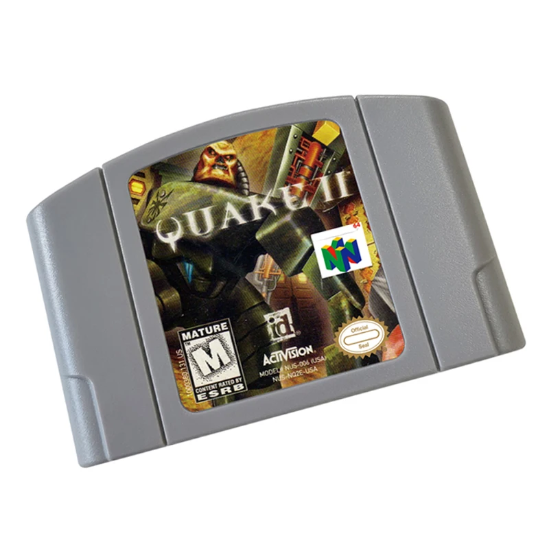 خرطوشة ألعاب الفيديو Quake II 64 بت النسخة الأمريكية لوحدة تحكم ألعاب N64