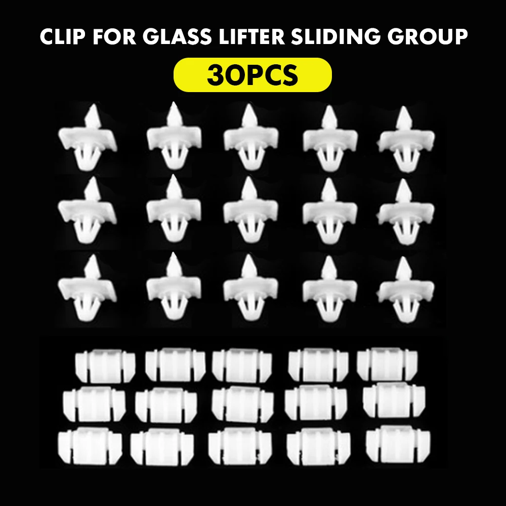 30Pcs Side Surround Plastics Skirt Buckle Car Side Door Moulding Trim Clips for Mercedes Sacco 190 W201 W124 A124 S124 Accessory