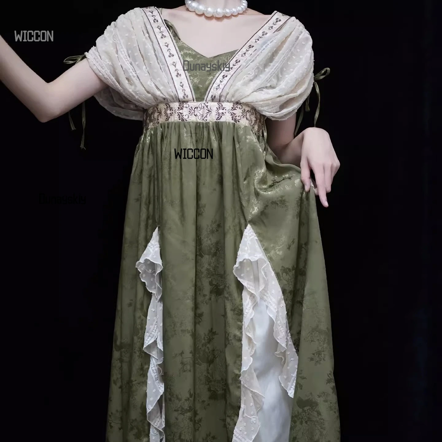 

Imperial style Lolita retro jacquard elegant dress with gorgeous and elegant temperament, queen princess dress, daily Halloween