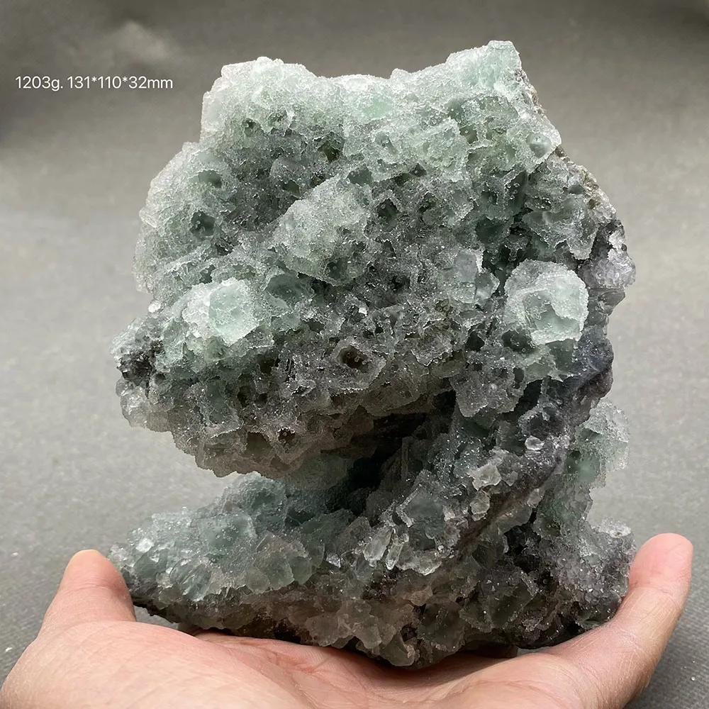 

100% natural China fujian green vitreous fluorite mineral standard crystal ore specimen gemstone