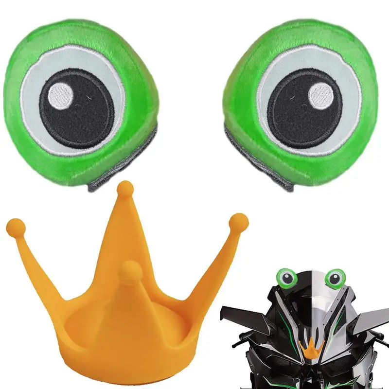 Helmets Ears Fun Adorable Cartoon Frog Helmets Ears Accessory Helmets Horns for Safe Enjoyable Skiing Experience for Kids