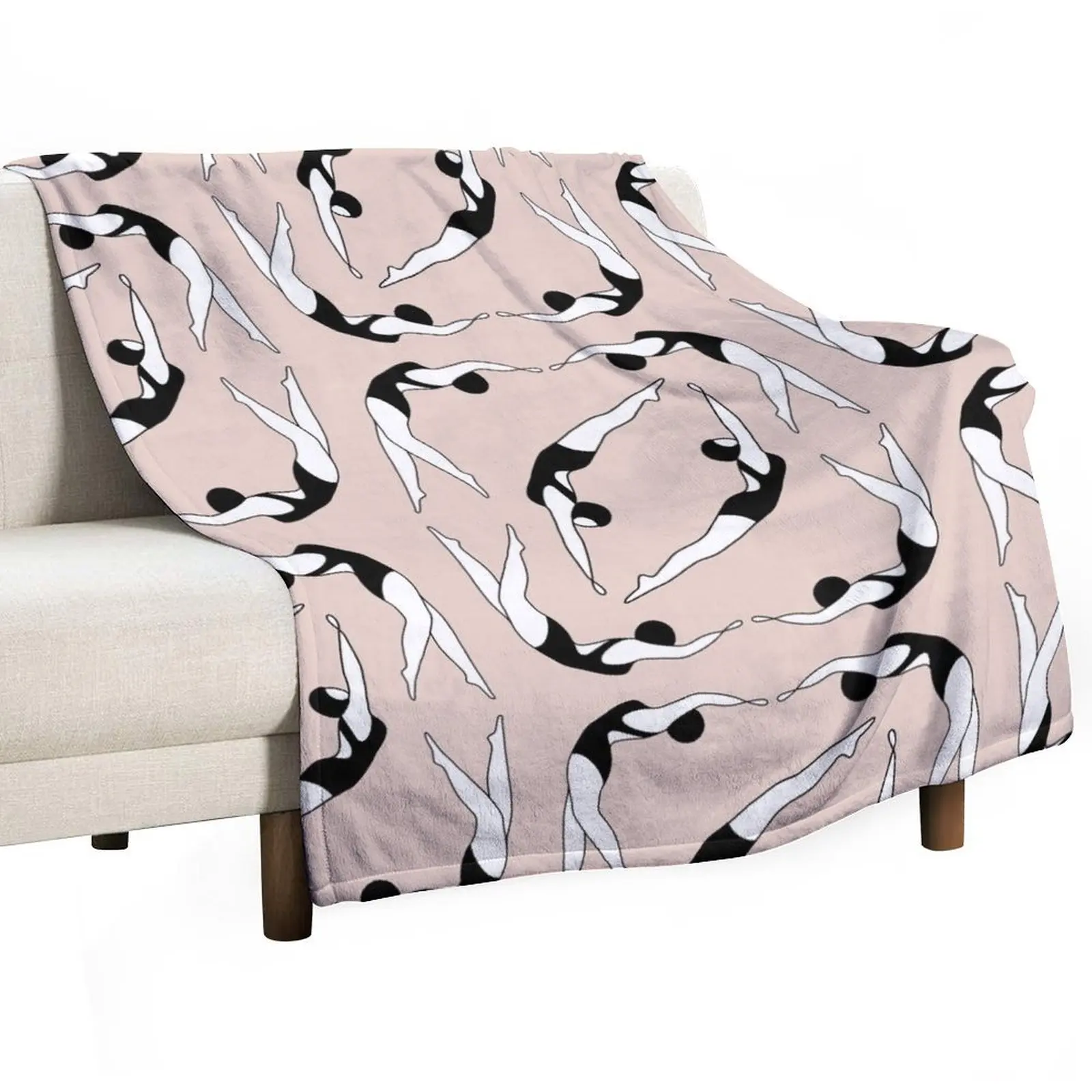 

Synchronised swimming Throw Blanket decorative Sofa Throw Blankets For Baby Flannels Blankets