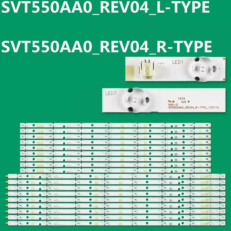 5Kit LED Backlight Strip SVT550AA0_REV04 L/R-TYPE  For 55L5450VM 55L5400VM 55L2400VM 55L7453D 55L7453RB 55L7463D LC550DUK SG K2