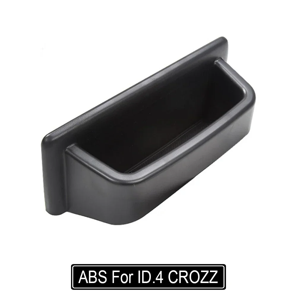 

For VW ID.4 CROZZ ID3 2021 - 2022 Console Dashboard Rear Storage Box ABS Organizer Flocked Tray For Car Phones Glasses Case