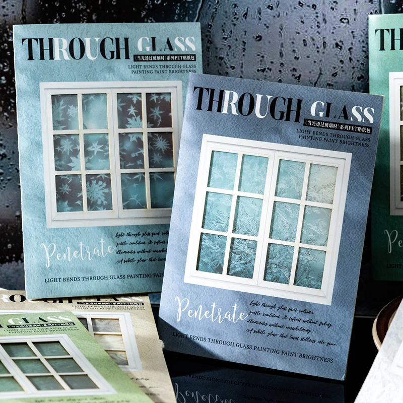 

Journal GO 20pcs Creative Light Shadow Stickers INS Style Scrapbook Collage Junk Journal Decor Materials Alum Planner Paper