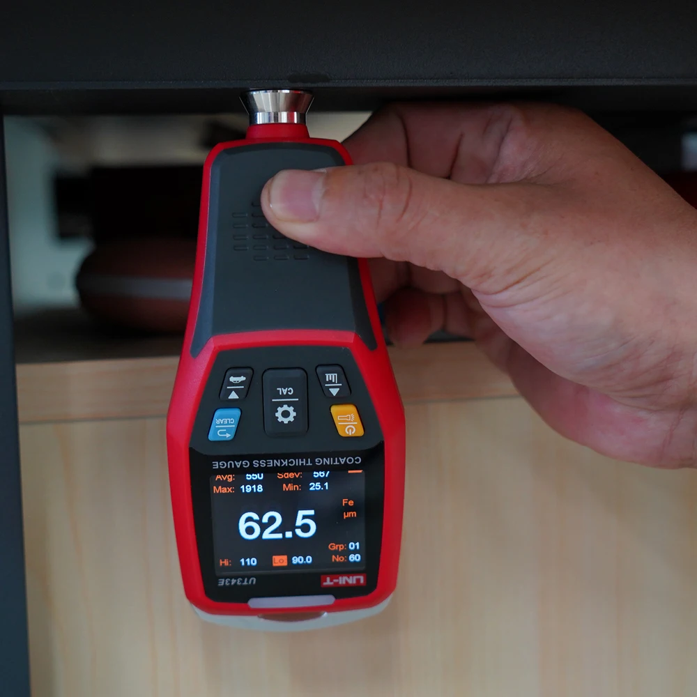 UNI-T UT343E Coating Thickness Gauge 0-2000µm Car Film Paint Thickness Tester TFT Screen Display With Bluetooth