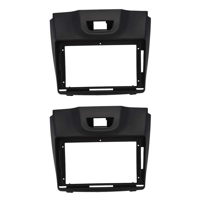 2X Double Din Radio Stereo Face Facia Fascia Panel Frame DVD Dash Stereo Kit For Chevrolet Trailblazer Isuzu D-Max MU-X