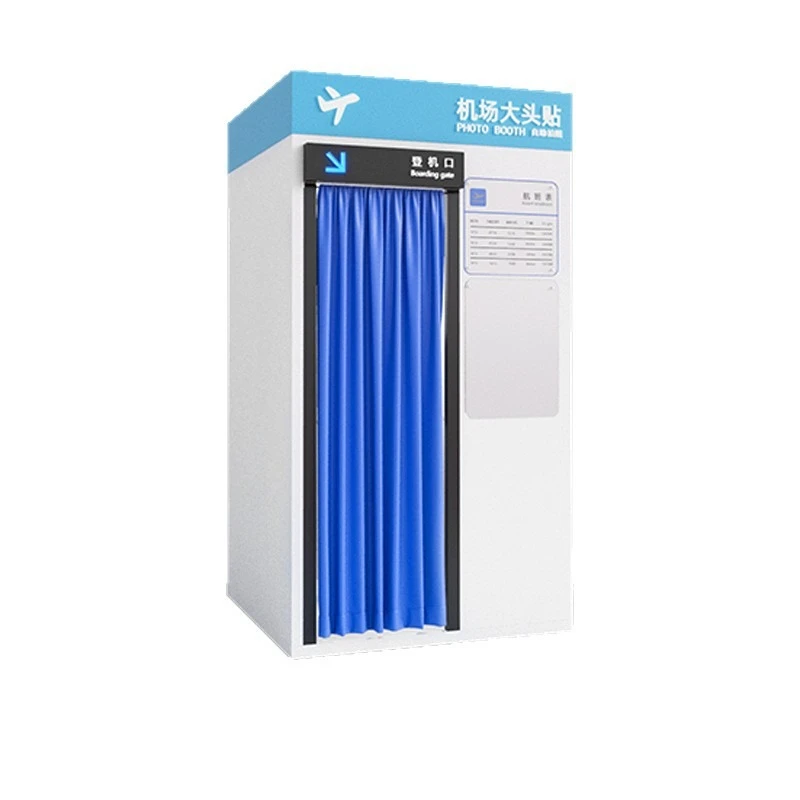 Big head sticker machine all-in-one machine, elevator overhead camera, aircraft cabin, subway scene overhead photo, big head