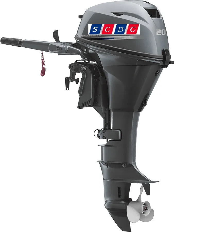 Original 4 stroke 20HP outboard boat engines Yanaha F20CMHL outboard motors handle control type