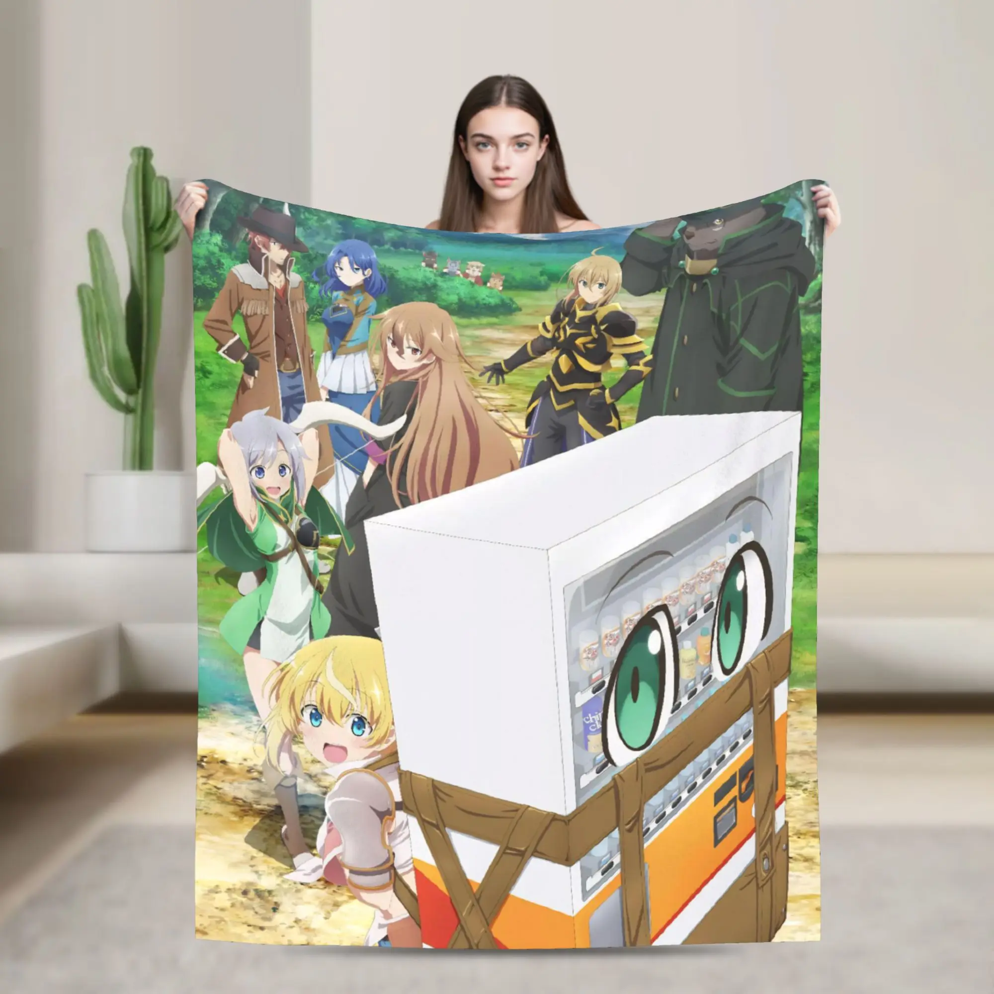 Reborn As A Vending Machine Blanket Super Soft Cozy  Throw Blankets for Bed 50x60 Inch Multiple Sizes Quilt