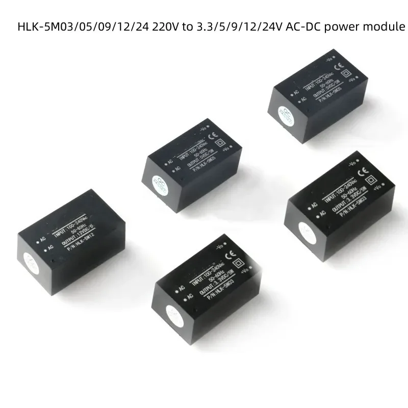 HLK-5M03/05/09/12/24 220V to 3.3/5/9/12/24V AC-DC power module