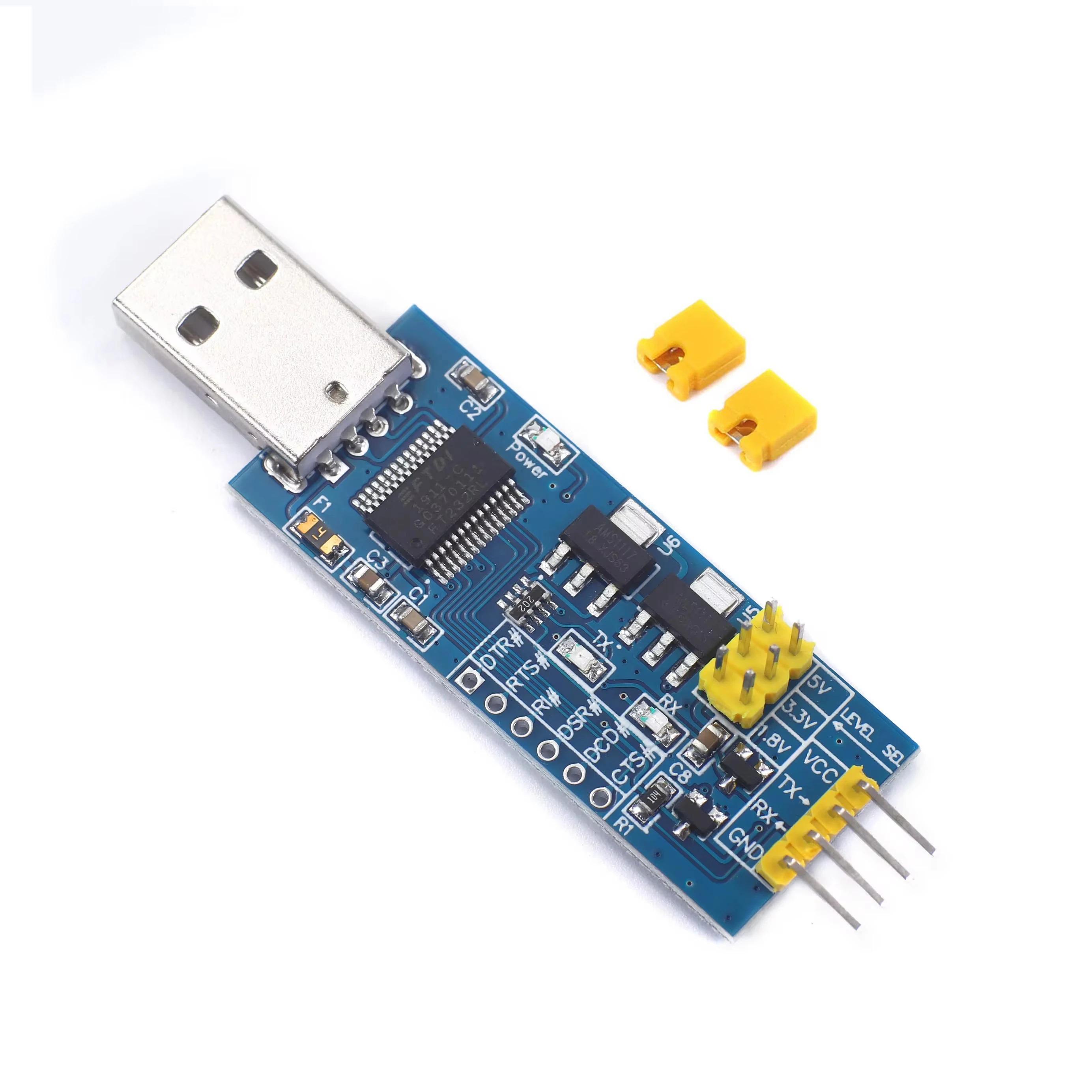 FT232RL serial port module USB to TTL serial port small board 5V 3.3V 1.8V level Download the burn line