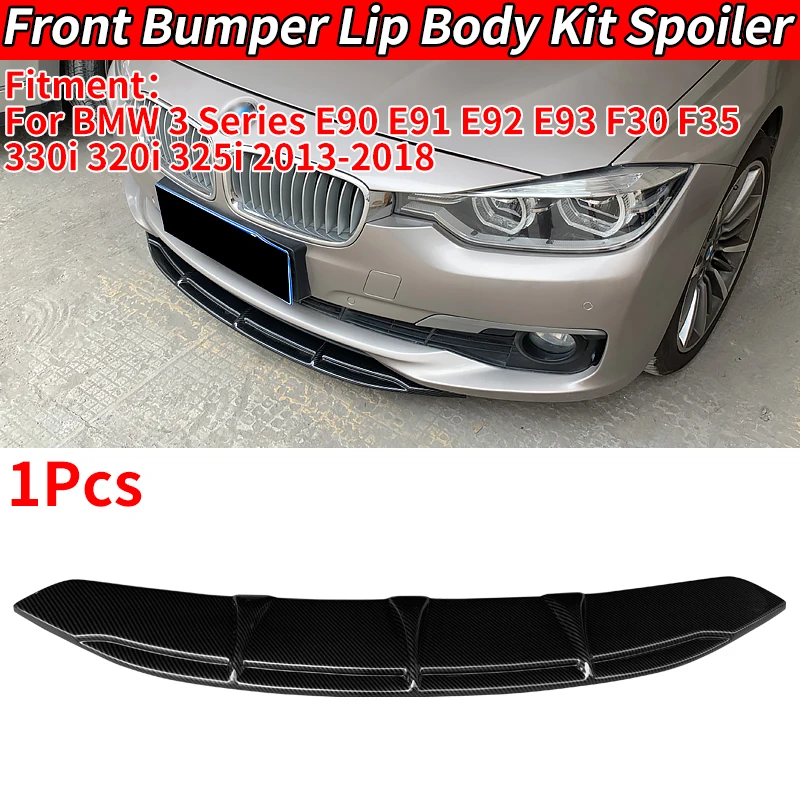 

For BMW 3 Series E90 E91 E92 E93 F30 F35 330i 320i 325i 2013-2018 Car Front Bumper Splitter Lip Body Kit Spoiler Chin Plate ABS