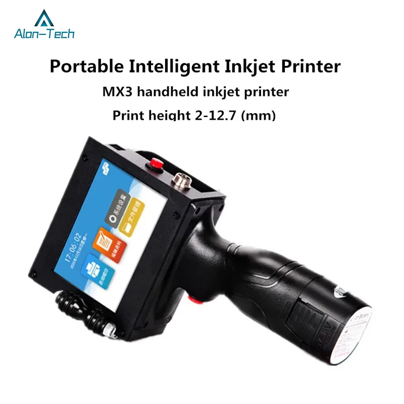 MX3 Product Name Batch Number Date Packaging Barcode QR Code Height 2-12.7mm Handheld Portable Wireless 600DPI HD Inkjet Printer