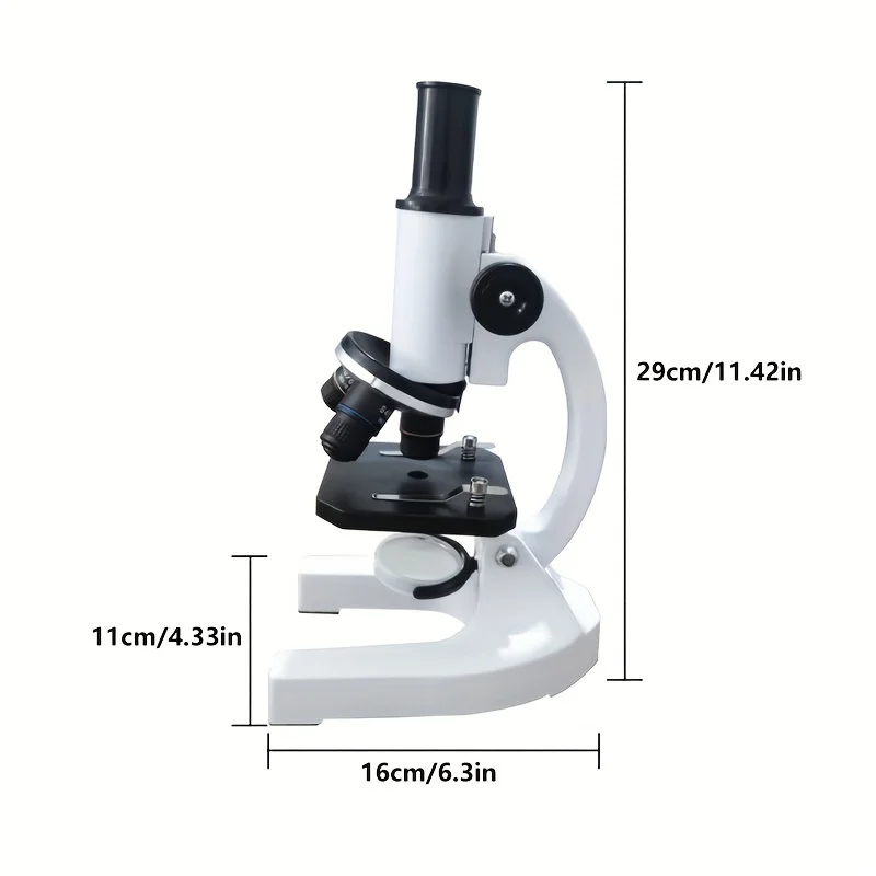 Biological Optical Metal Desktop Microscope, Suitable For Children And Beginners, Birthday Gift