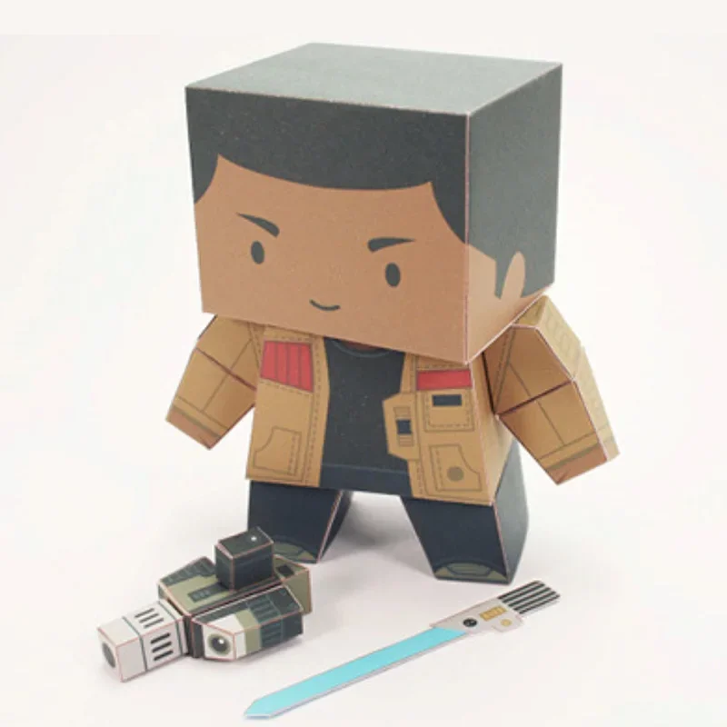 BRAVE DESERTER Paper Model Mini 3D Cube Figure Papercraft DIY Kids Adult Origami Art Handmade Craft Toys FC-009