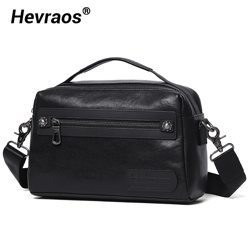 Bolso de mano de cuero curtido vegetal para hombre, bolsos de mensajero de hombro de negocios de cuero genuino, diseñador de marca, alta calidad,