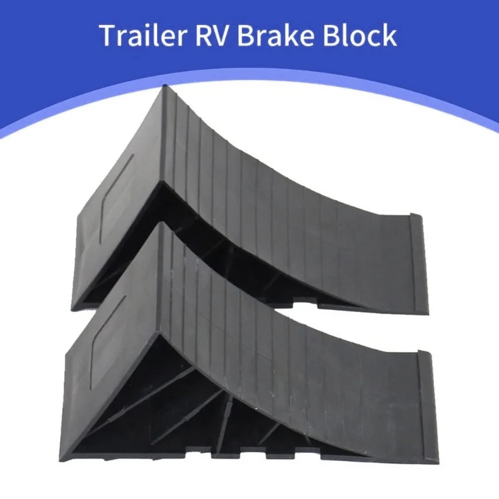 

Heavy Duty Wheel Stop Blocks with Textured Non Slip Base for Vehicle Safety Suitable for Cars Trucks and Trailers