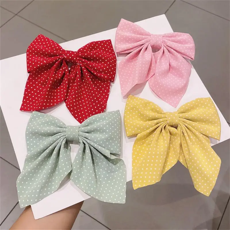 Bows Hair Clips Kid Girls Cotton Christmas Tartan Bow Hairpin Child Headwear Bows Nylon Headbands Plaid Hair