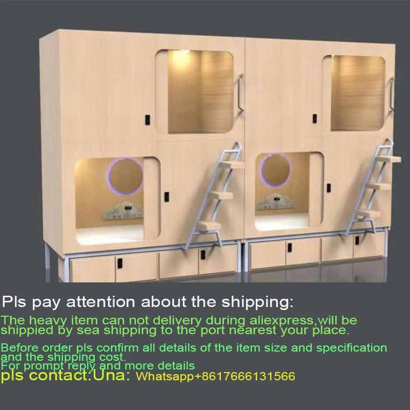 

EZ-Home оптовая продажа спальная стручка отель деревянная капсула гостиничная кровать набор мебели мини-домик кровать дом кабина гостиничные спальные наборы