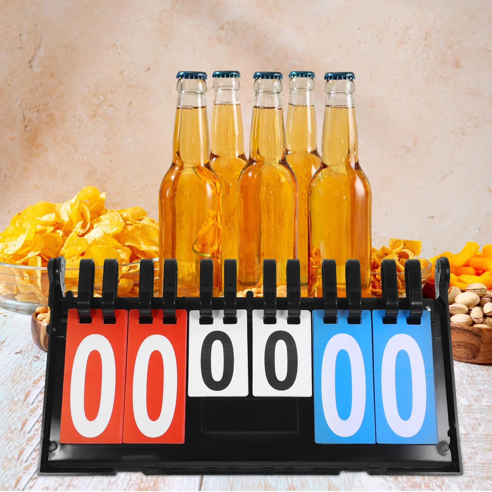 

Professional Basketball Scoreboard Durable Plastic Flip Scoreboard Reusable Sports Score Keeper For Tennis Baseball Volleyball