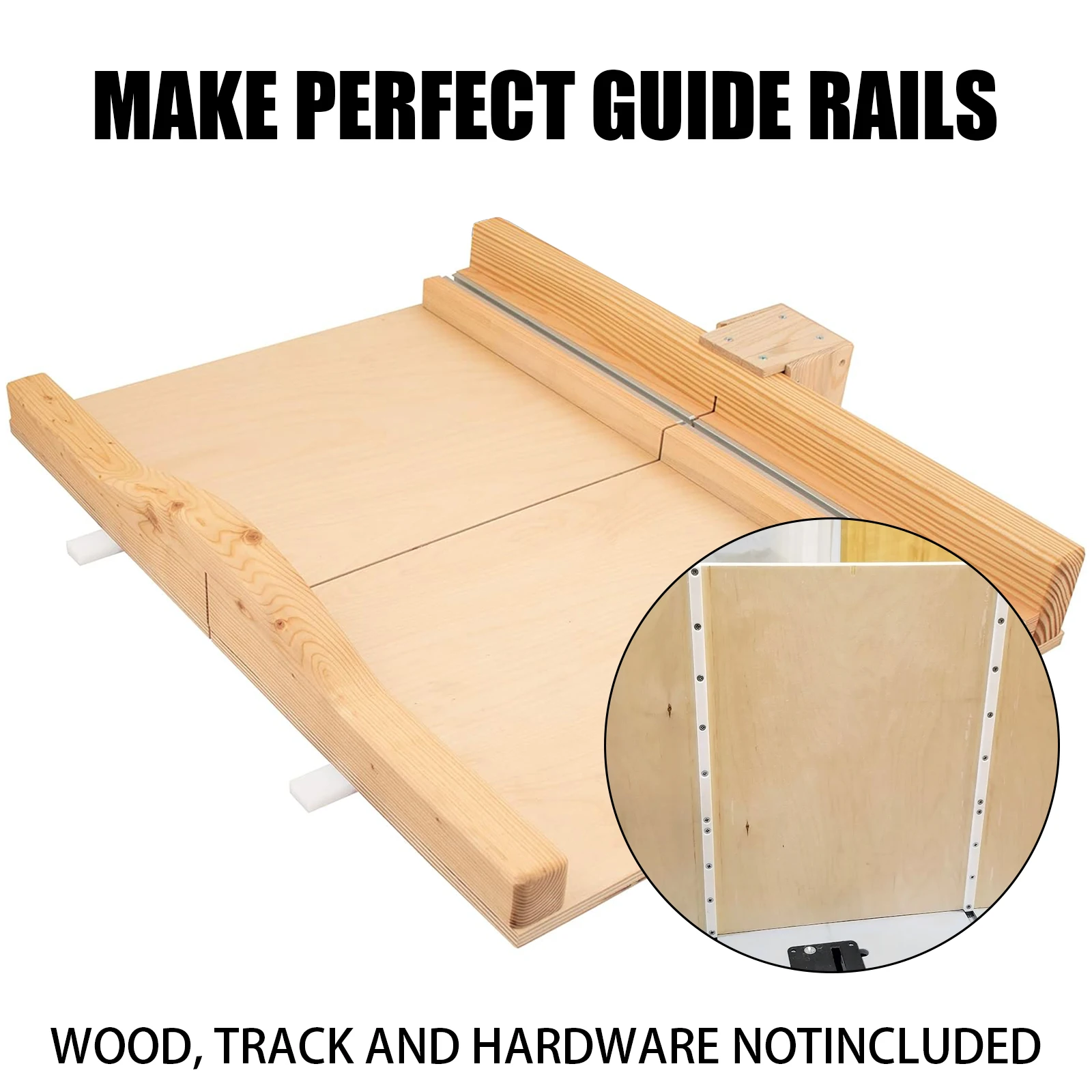 4pcs Crosscut Sled for Table Saw, 3/4
