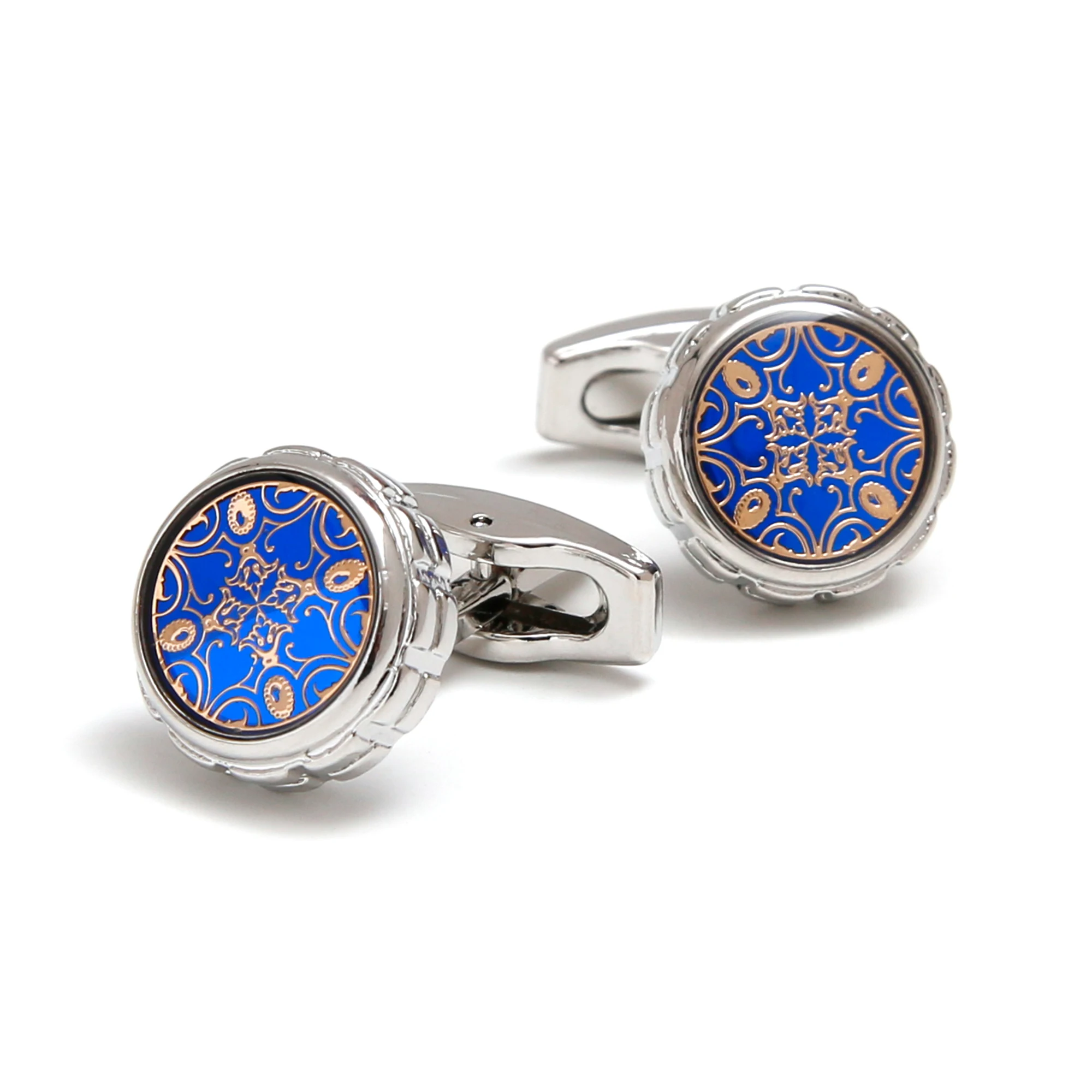 

Cufflinks for Men TOMYE XK25009 Fashion Retro Cute Figure Round Silver Color Dress Shirt Cuff Links Jewelry