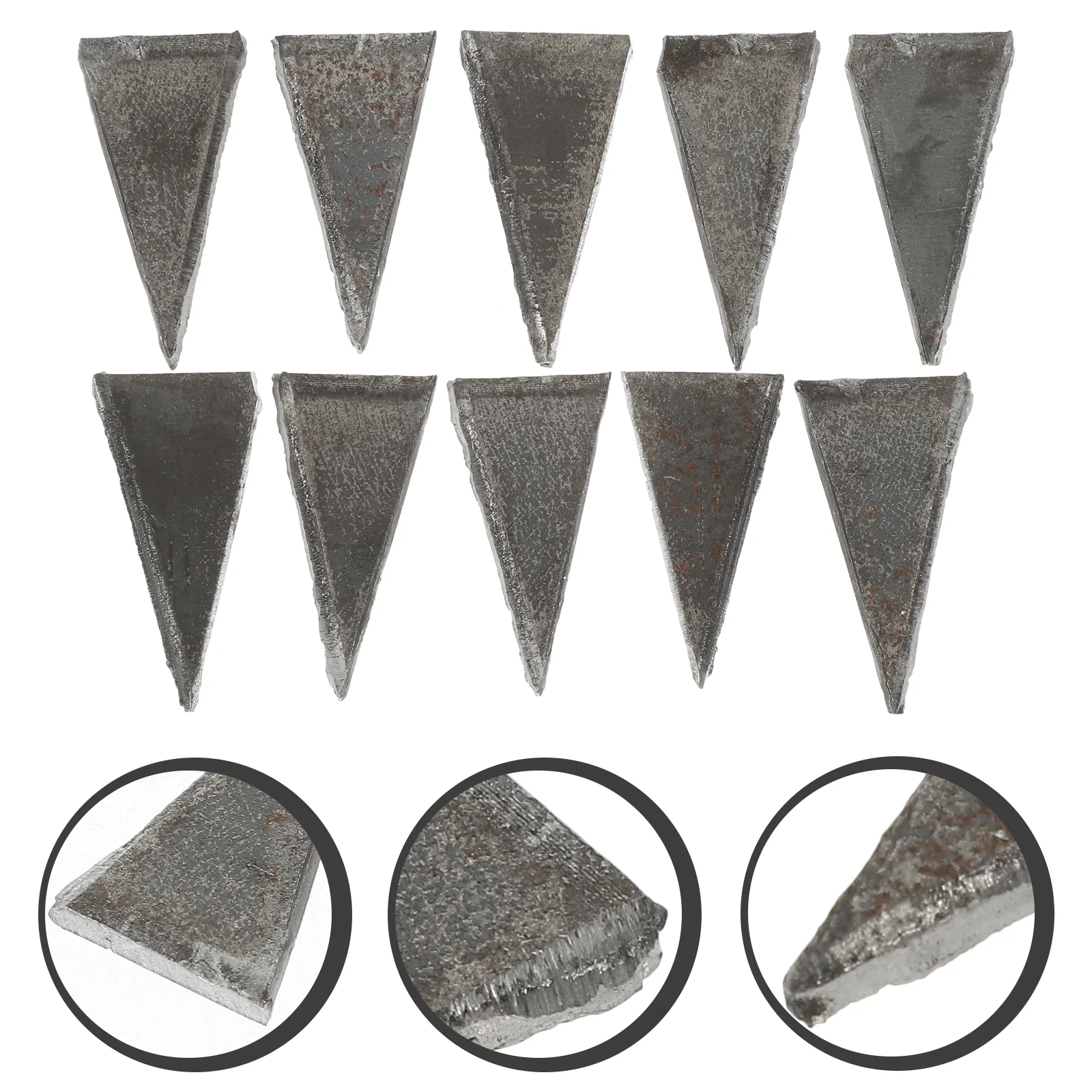 20 Pcs Handle Triangle Wedge Axe for Home Practical Sturdy Camping Hammer Accessory Fixing