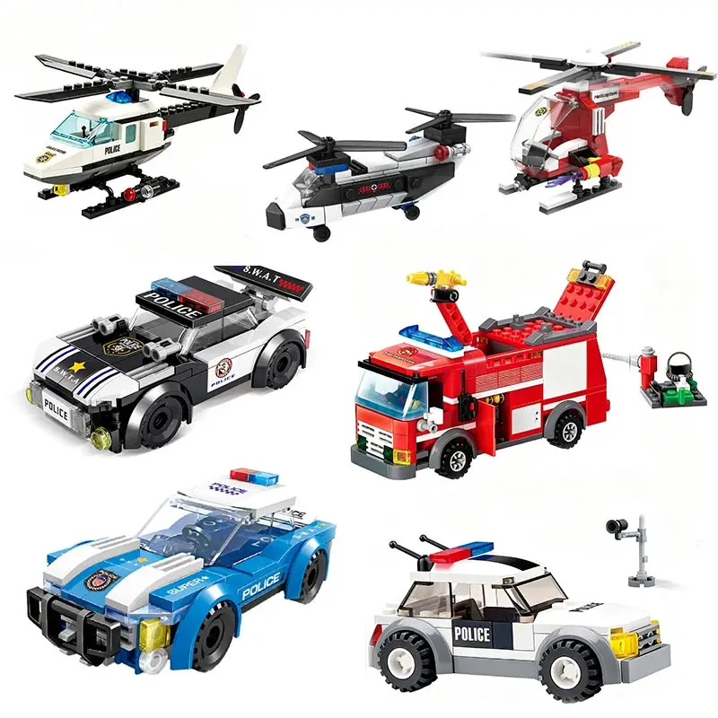 100PCS Blue Police …