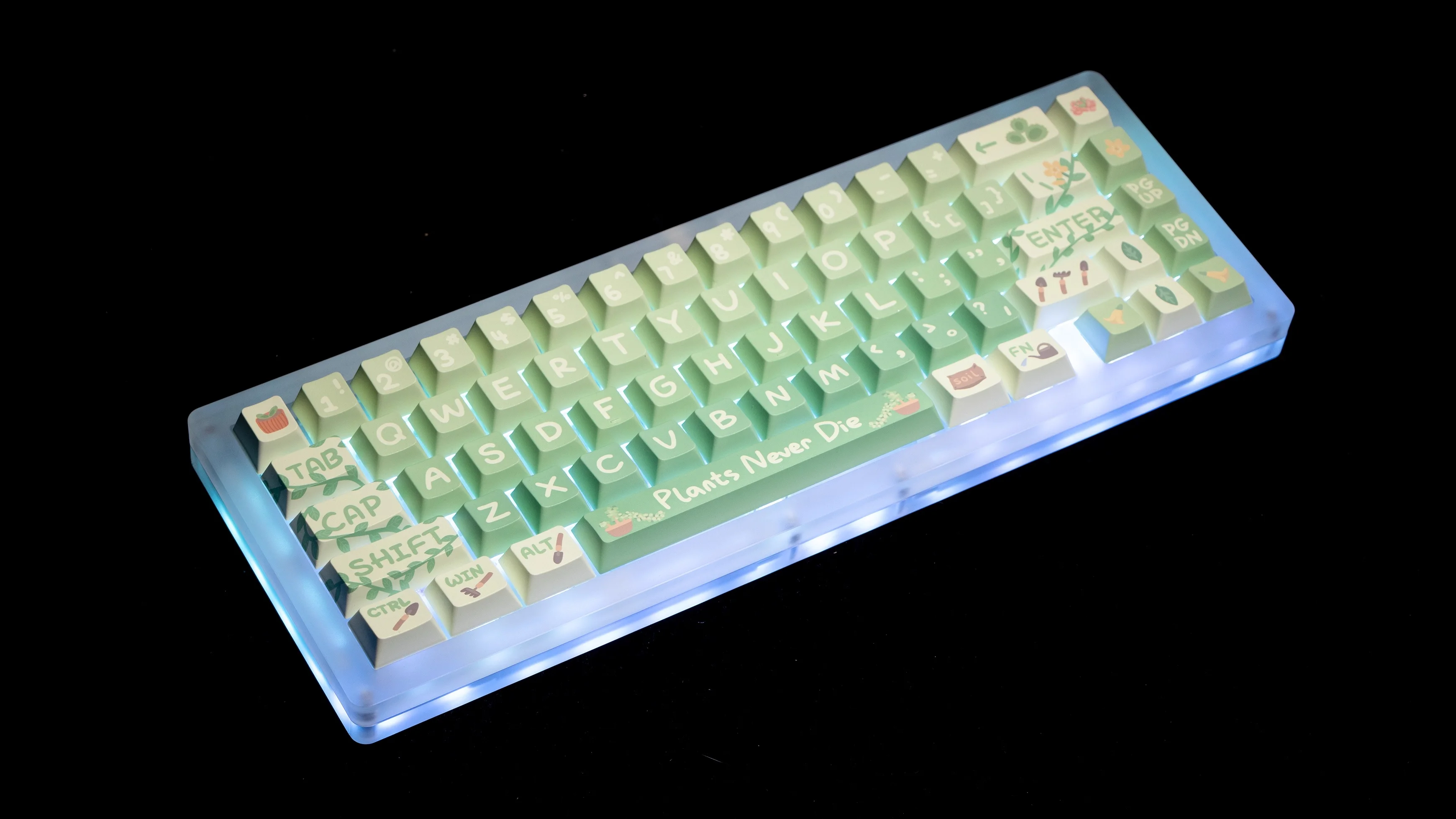 

Block Boy FK680 PRO V3 Wired Keyboard Kit Stacked Acrylic Gasket Mechanical keyboard Kits Barebone RGB Transparent Keyboard Kit