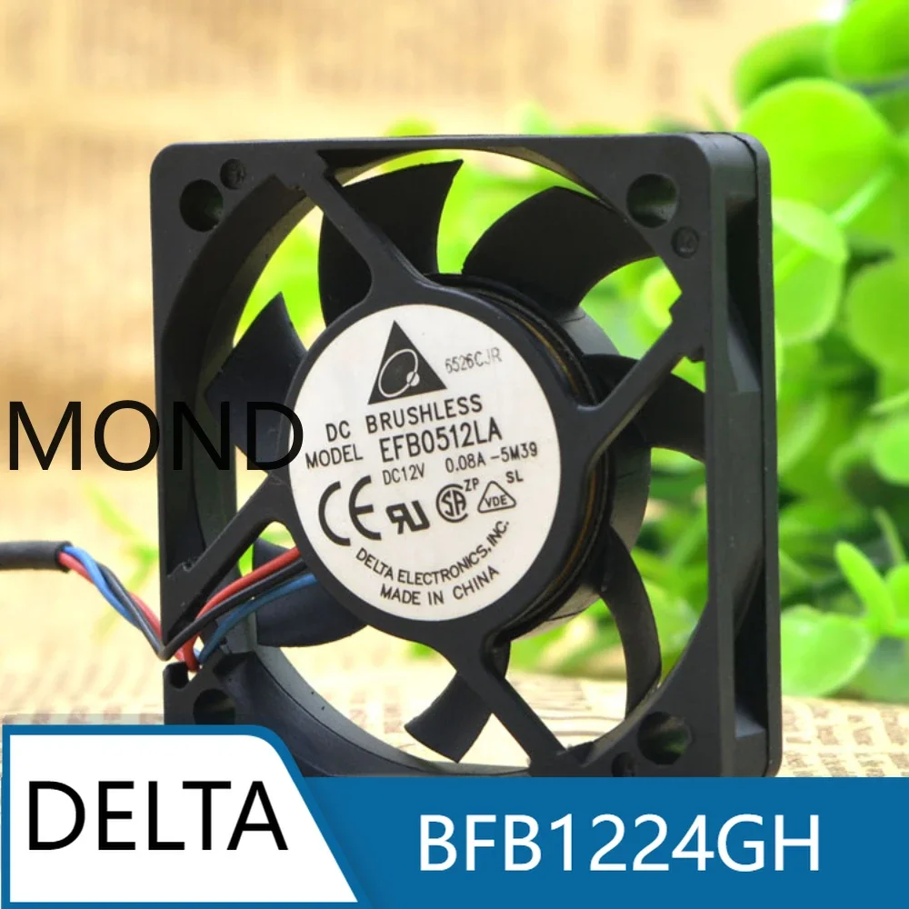 EFB0512LA  Delta  5cm 5010 12V 0.08A  Ball cooling fan, silent industrial cooling fan